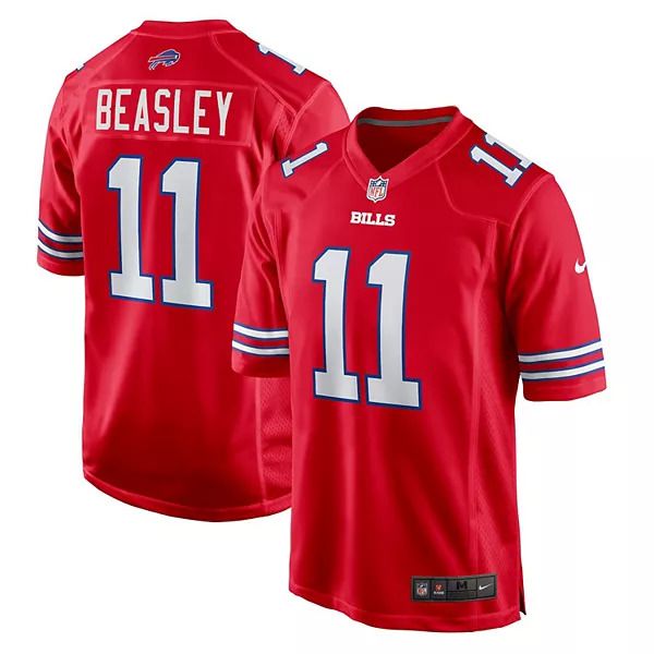 Men Buffalo Bills #11 Cole Beasley Nike Red Game Player NFL Jersey